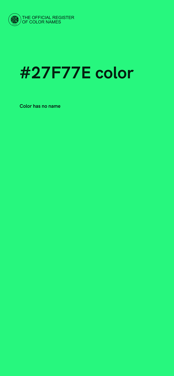 #27F77E color image