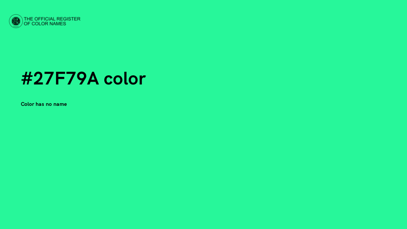 #27F79A color image