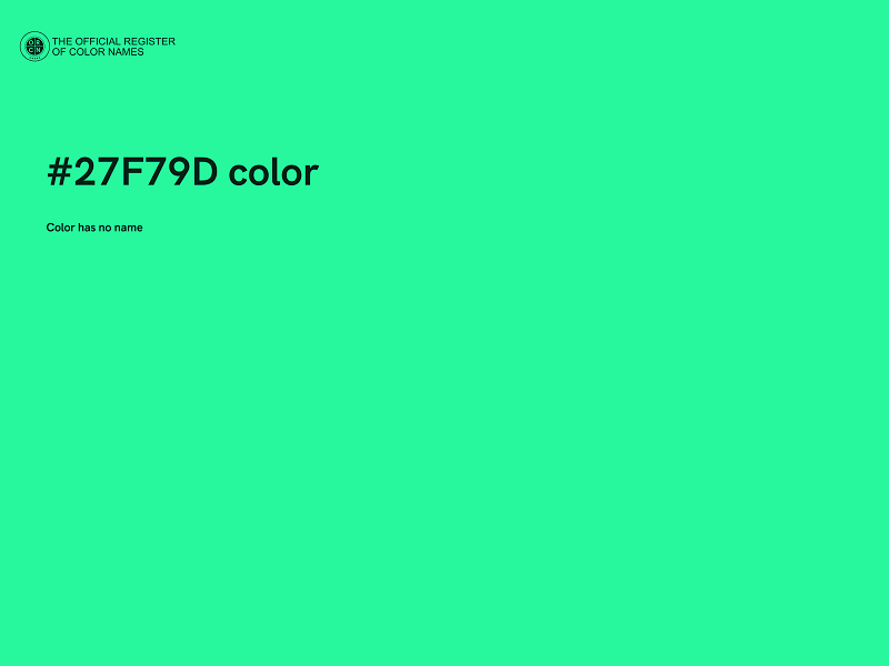 #27F79D color image