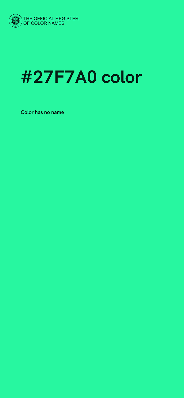 #27F7A0 color image