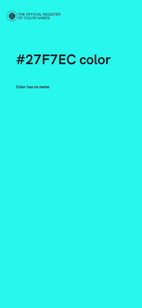 #27F7EC color image
