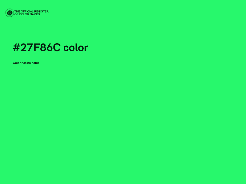 #27F86C color image