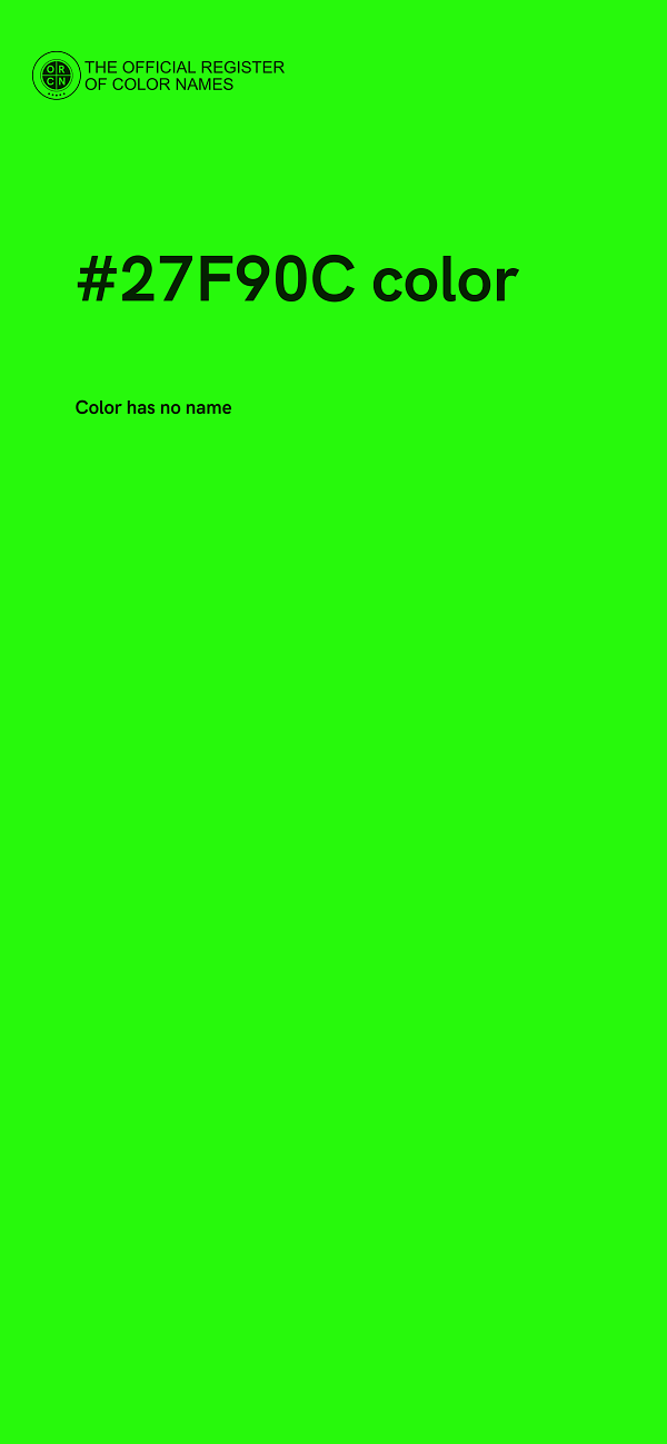 #27F90C color image