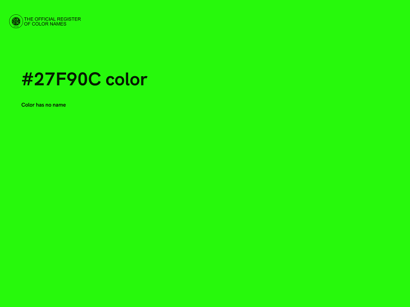 #27F90C color image