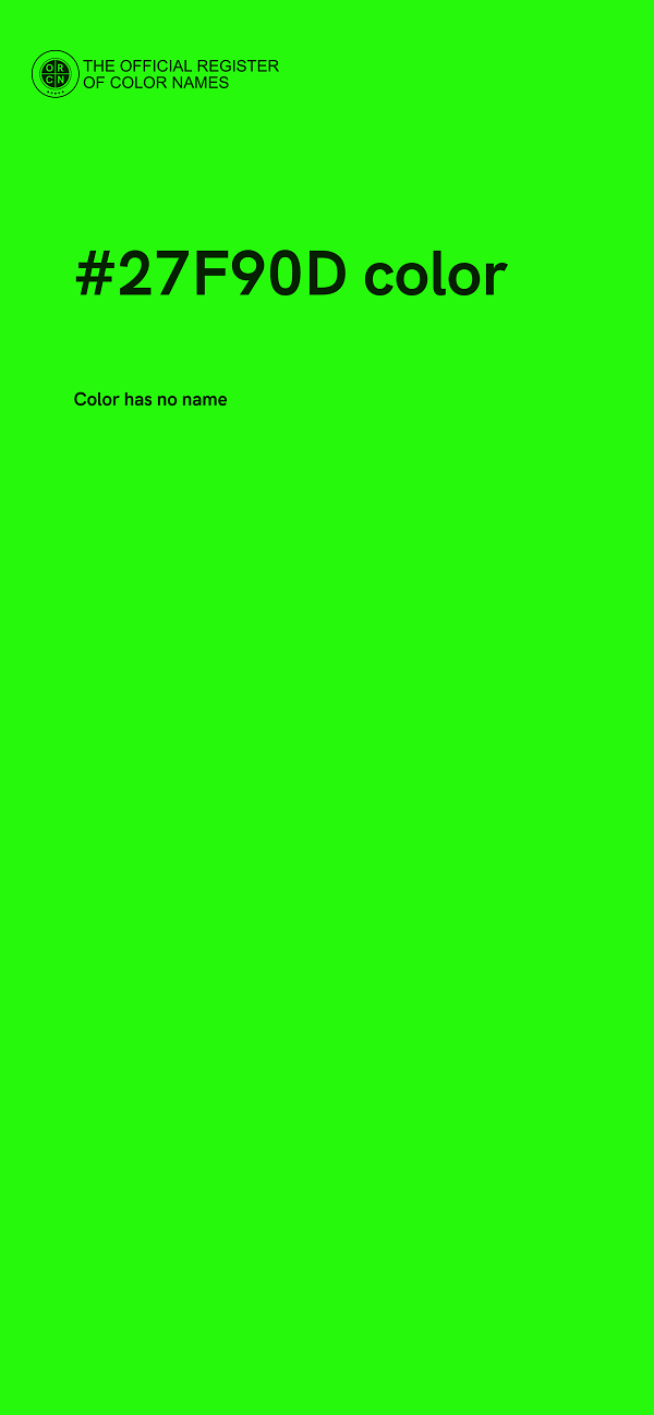 #27F90D color image