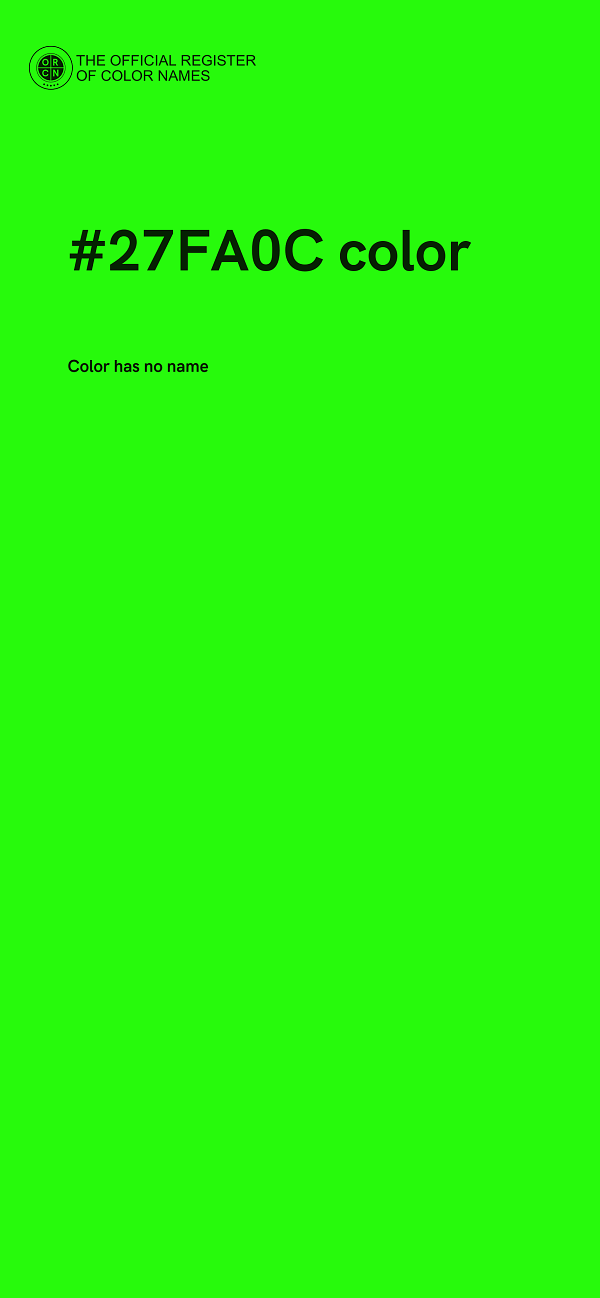 #27FA0C color image