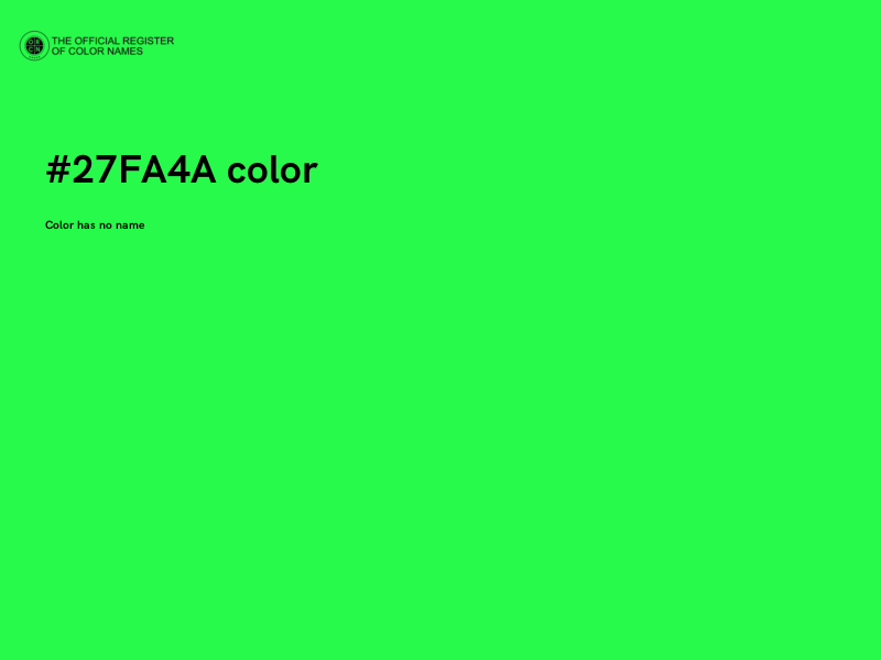 #27FA4A color image