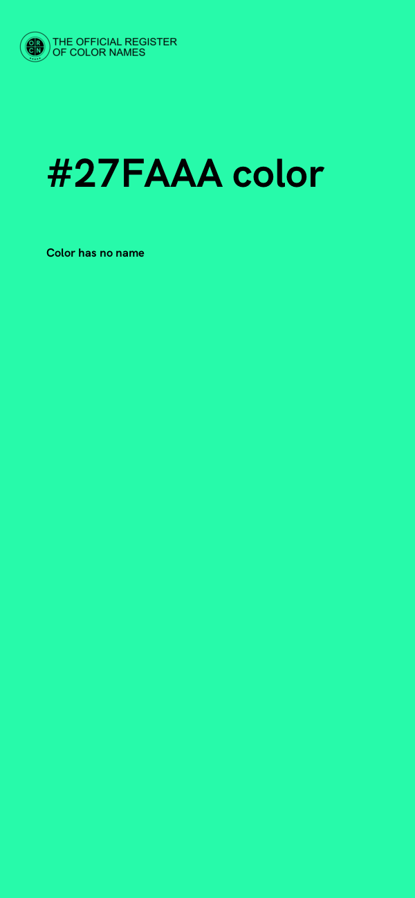 #27FAAA color image