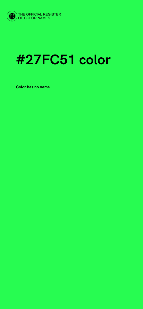 #27FC51 color image