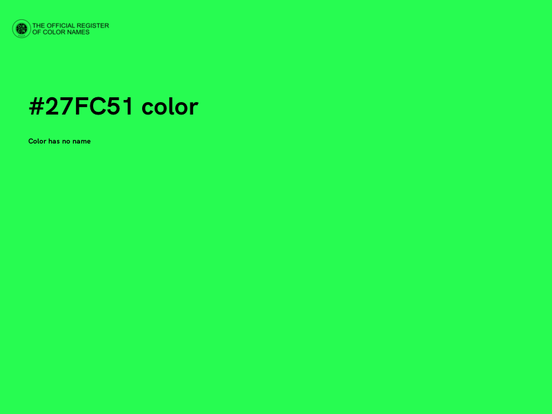 #27FC51 color image