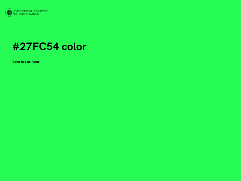 #27FC54 color image