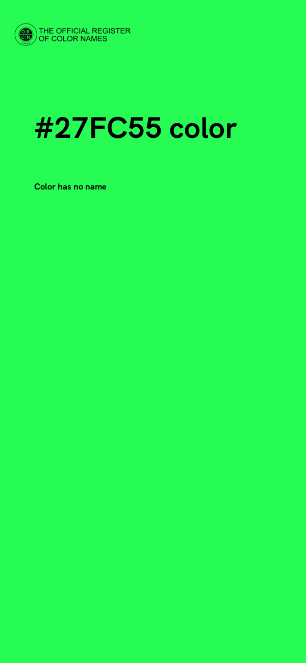 #27FC55 color image