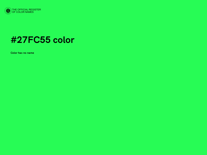 #27FC55 color image