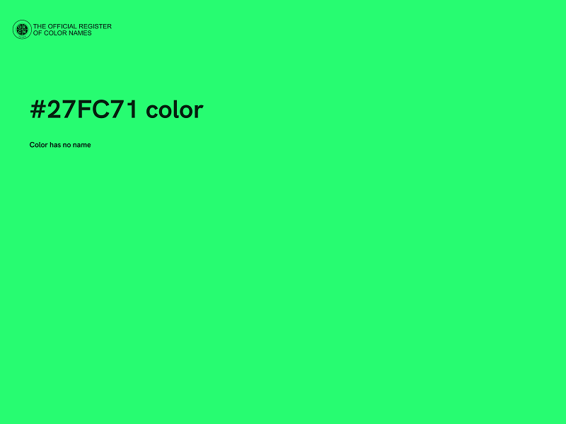 #27FC71 color image