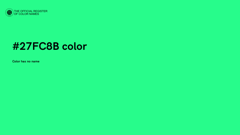 #27FC8B color image