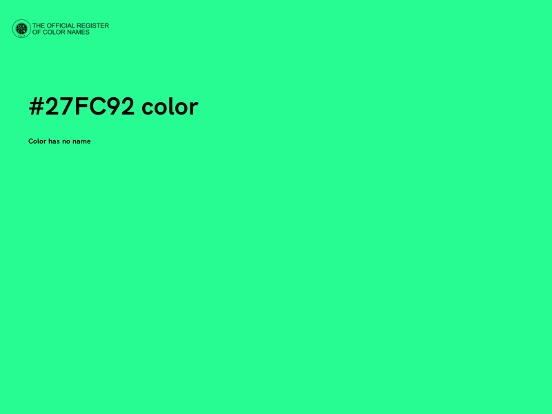 #27FC92 color image