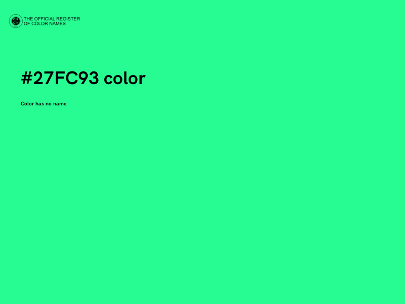 #27FC93 color image