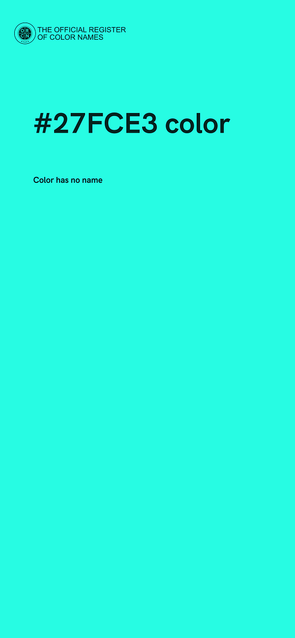 #27FCE3 color image
