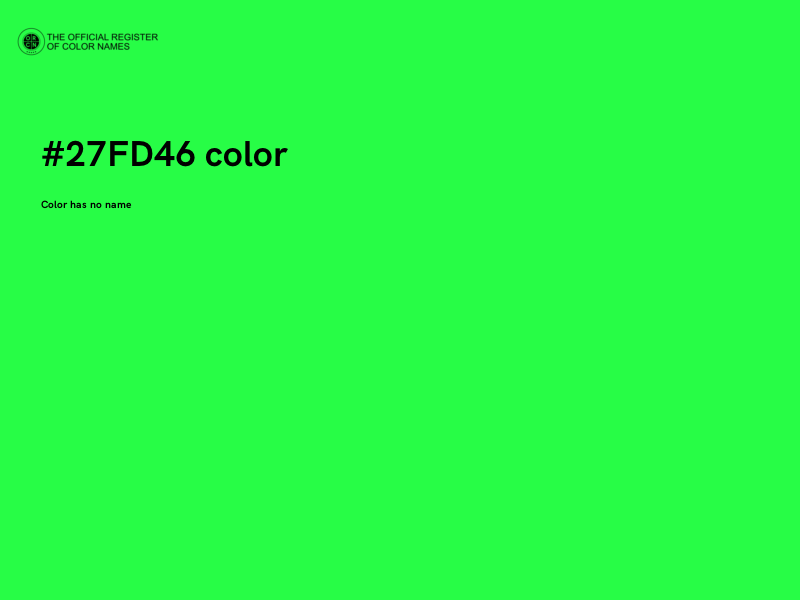 #27FD46 color image