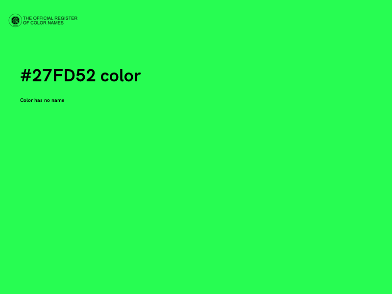 #27FD52 color image