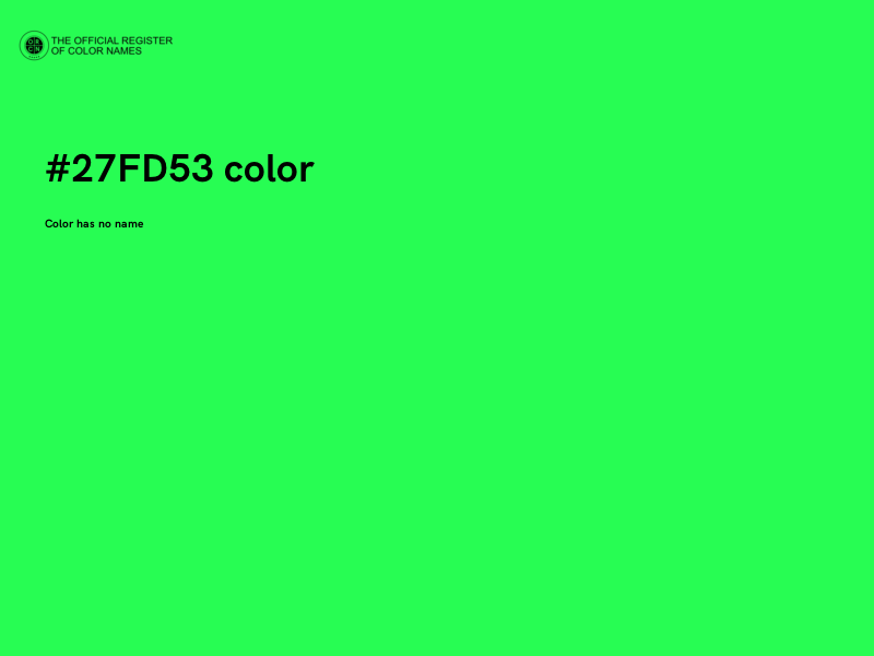 #27FD53 color image