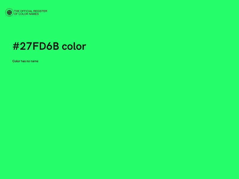 #27FD6B color image