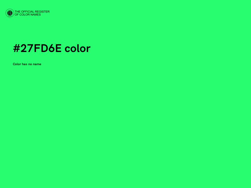 #27FD6E color image