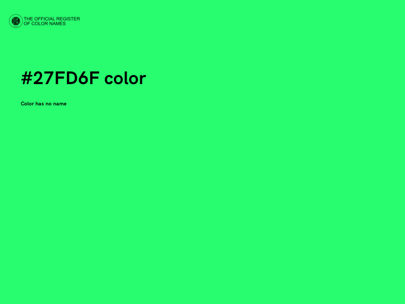 #27FD6F color image