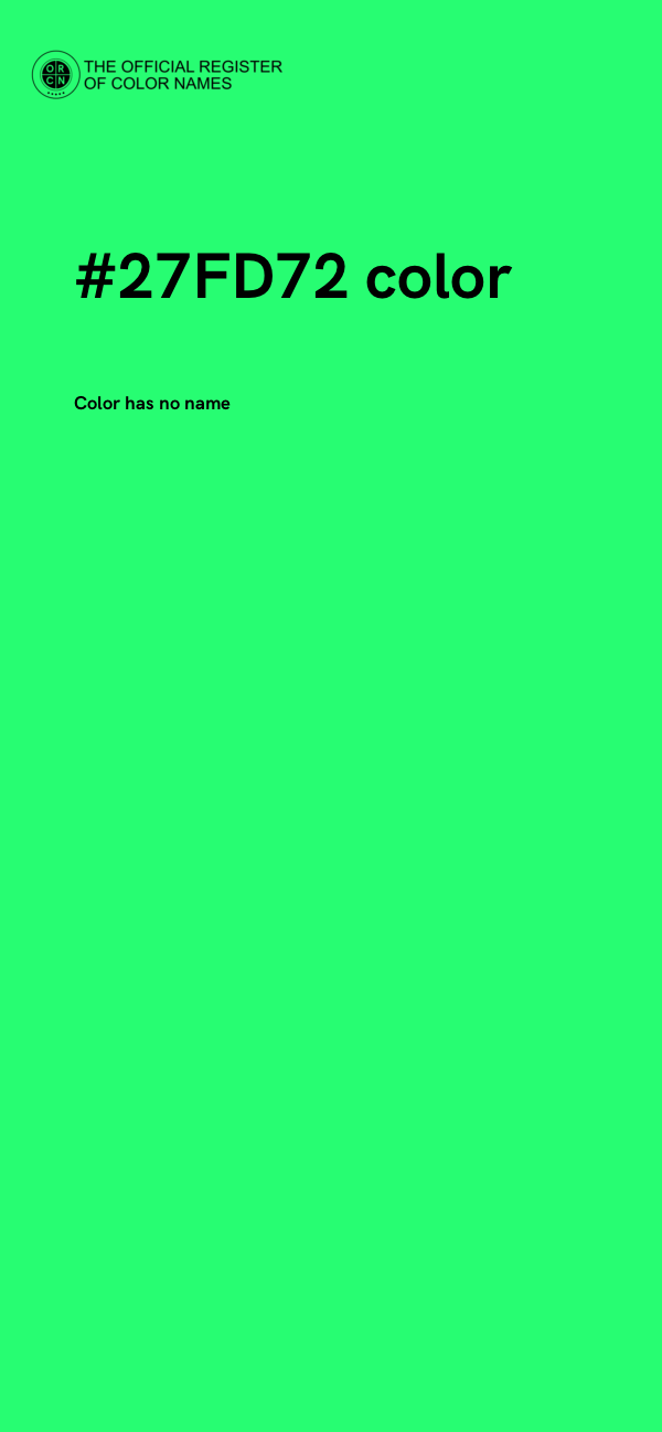 #27FD72 color image