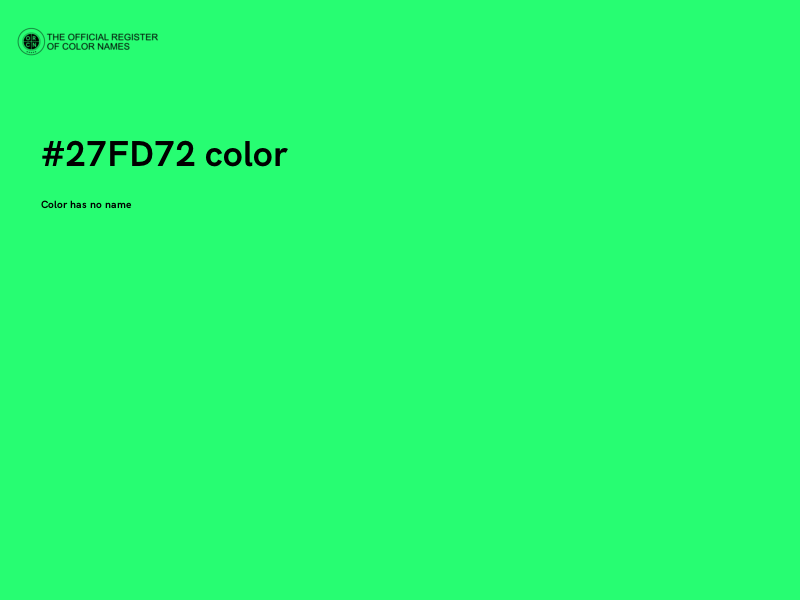 #27FD72 color image