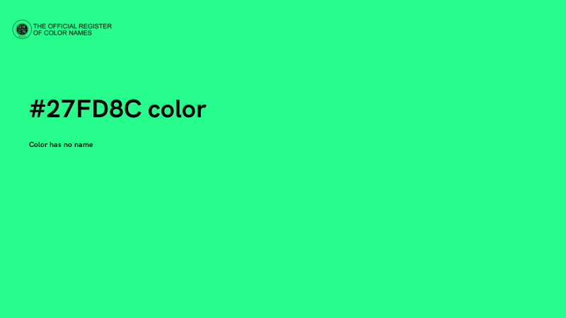 #27FD8C color image