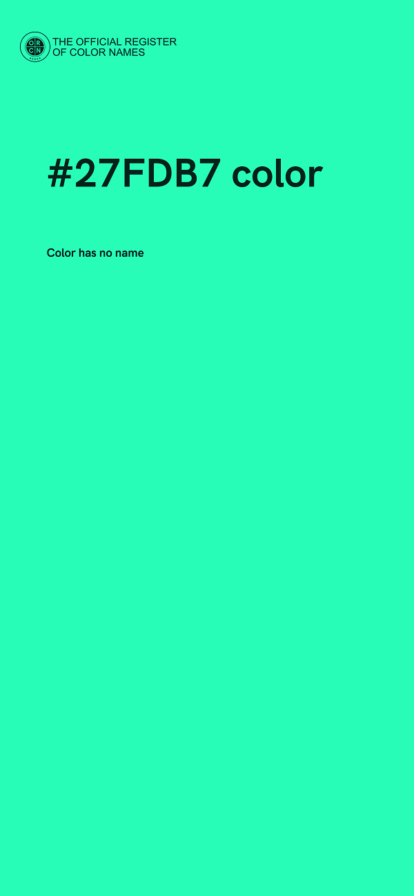 #27FDB7 color image