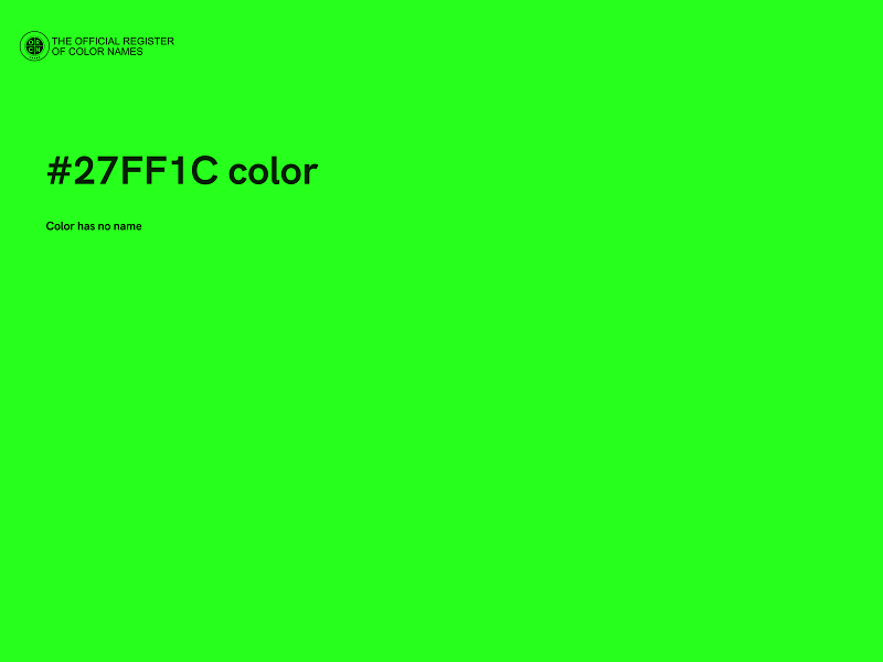 #27FF1C color image