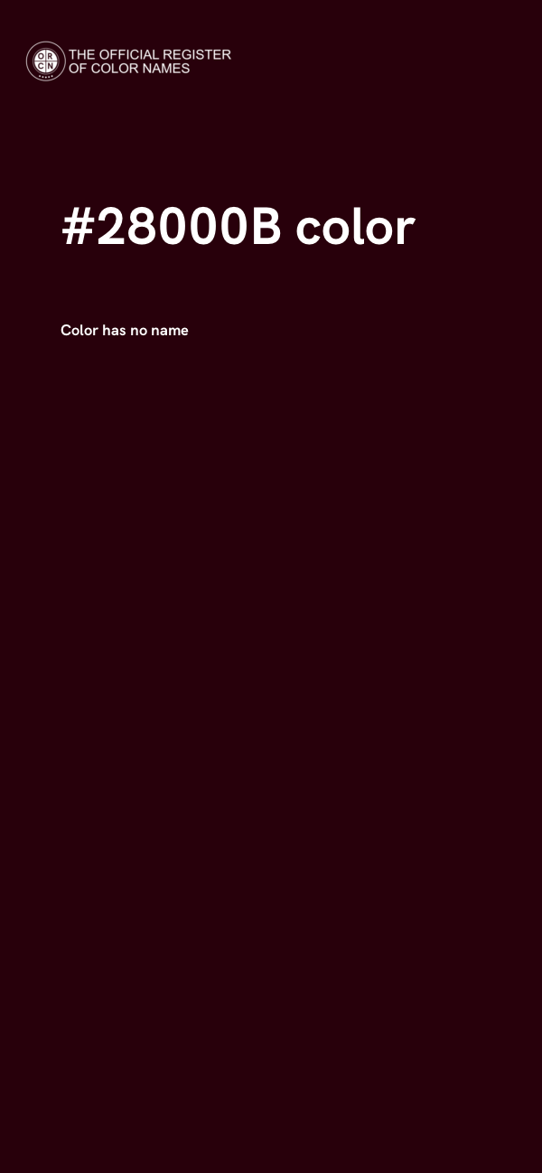 #28000B color image