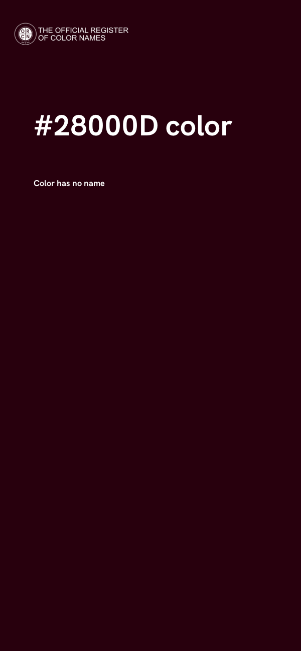 #28000D color image