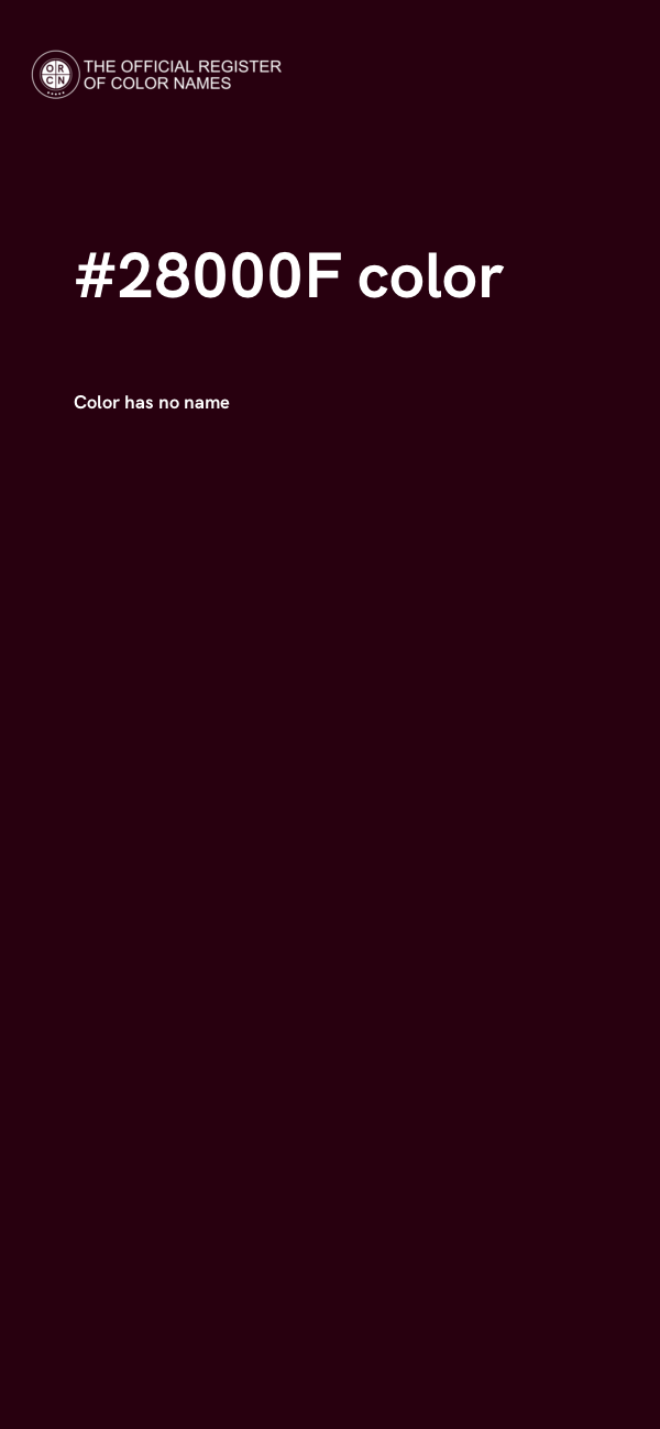 #28000F color image