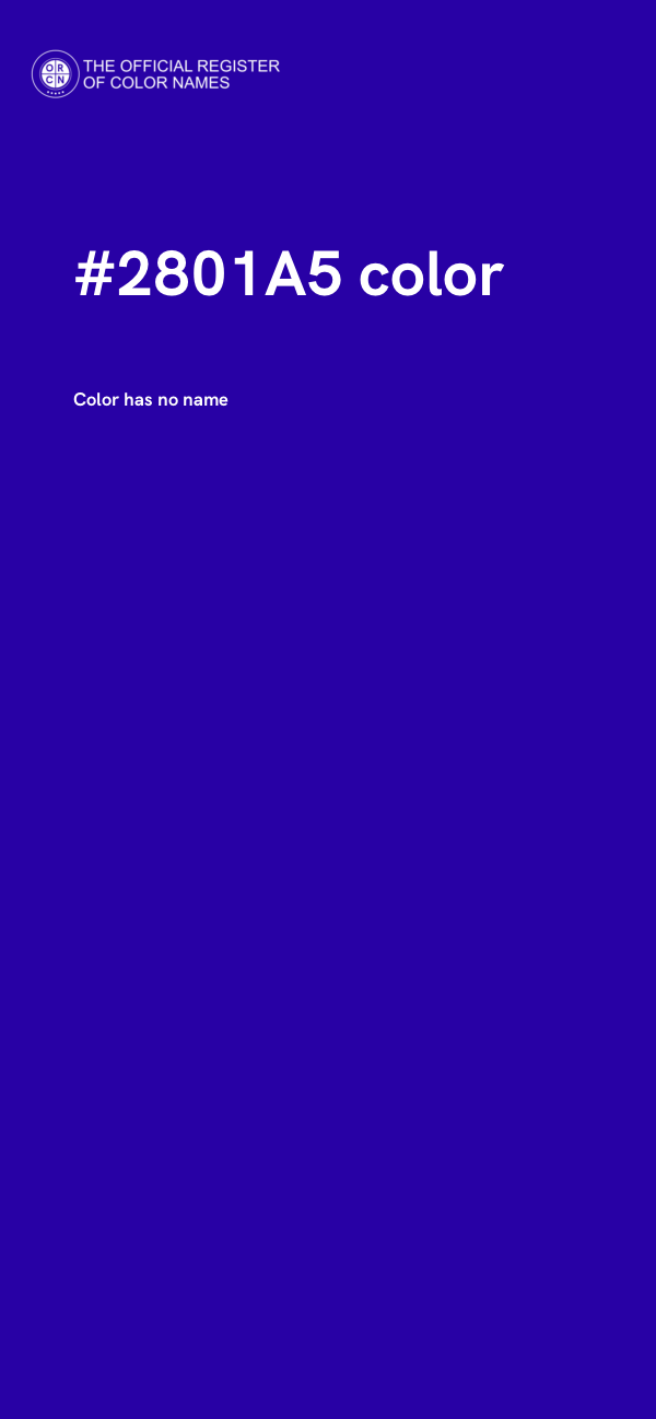 #2801A5 color image
