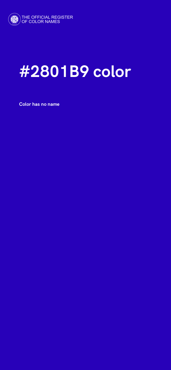 #2801B9 color image