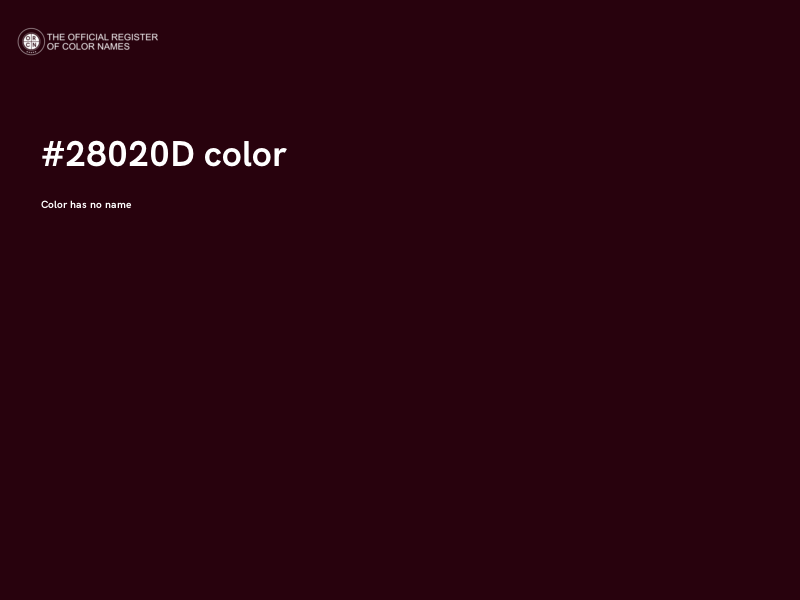 #28020D color image