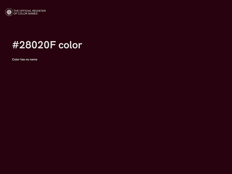 #28020F color image