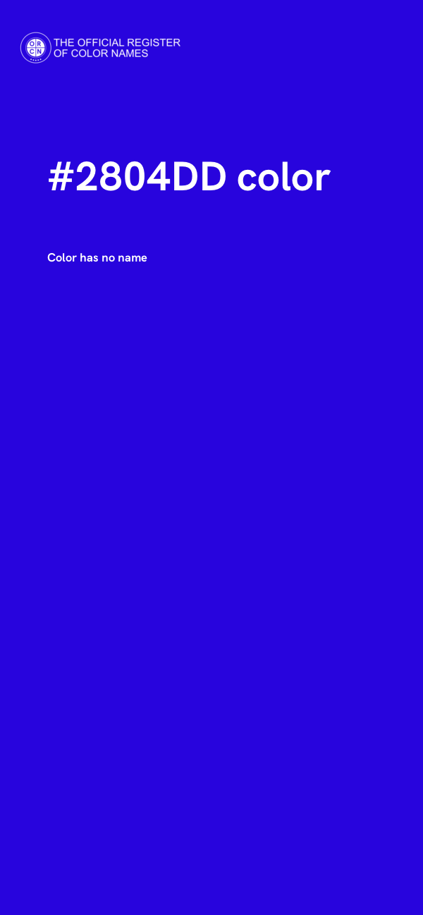 #2804DD color image