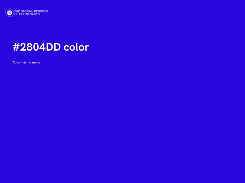 #2804DD color image