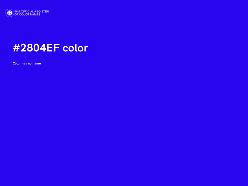 #2804EF color image