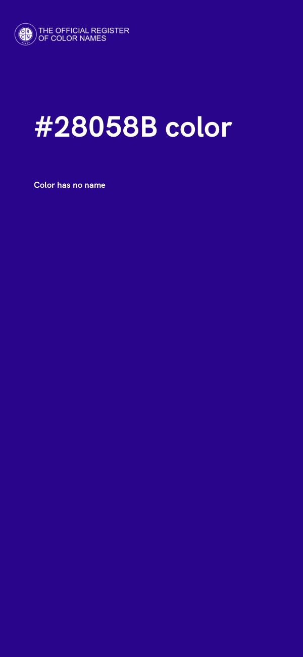#28058B color image