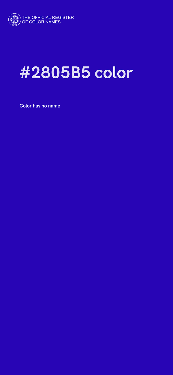 #2805B5 color image