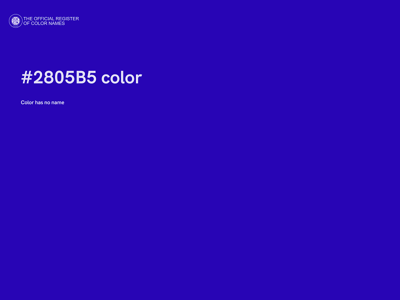 #2805B5 color image