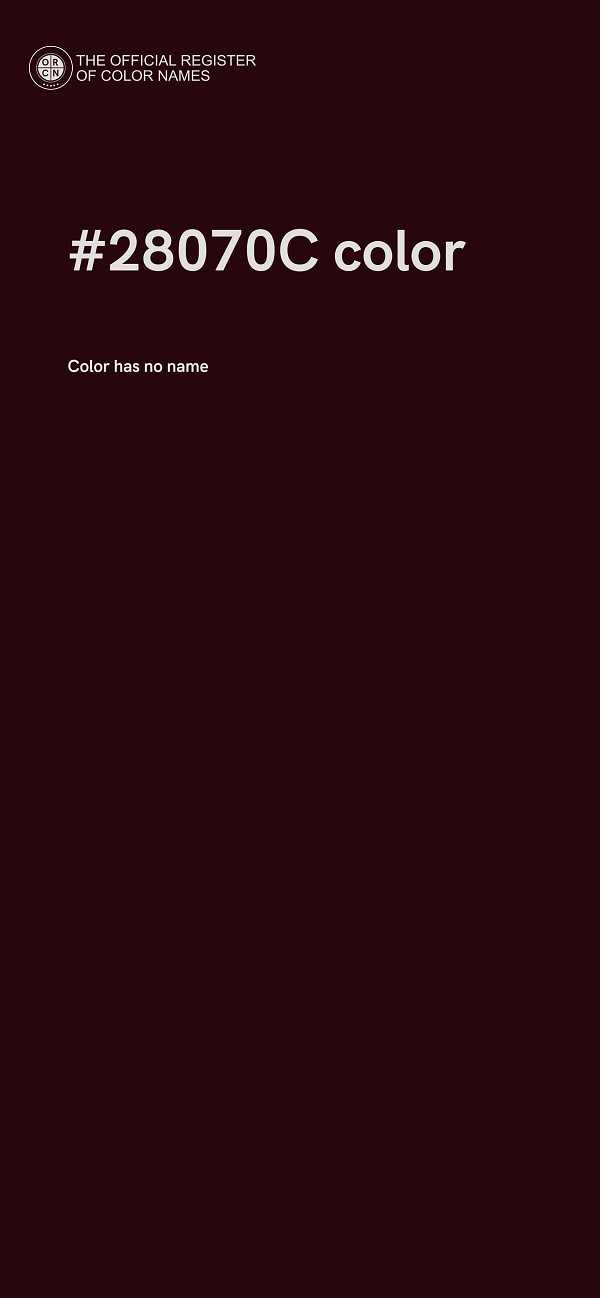 #28070C color image