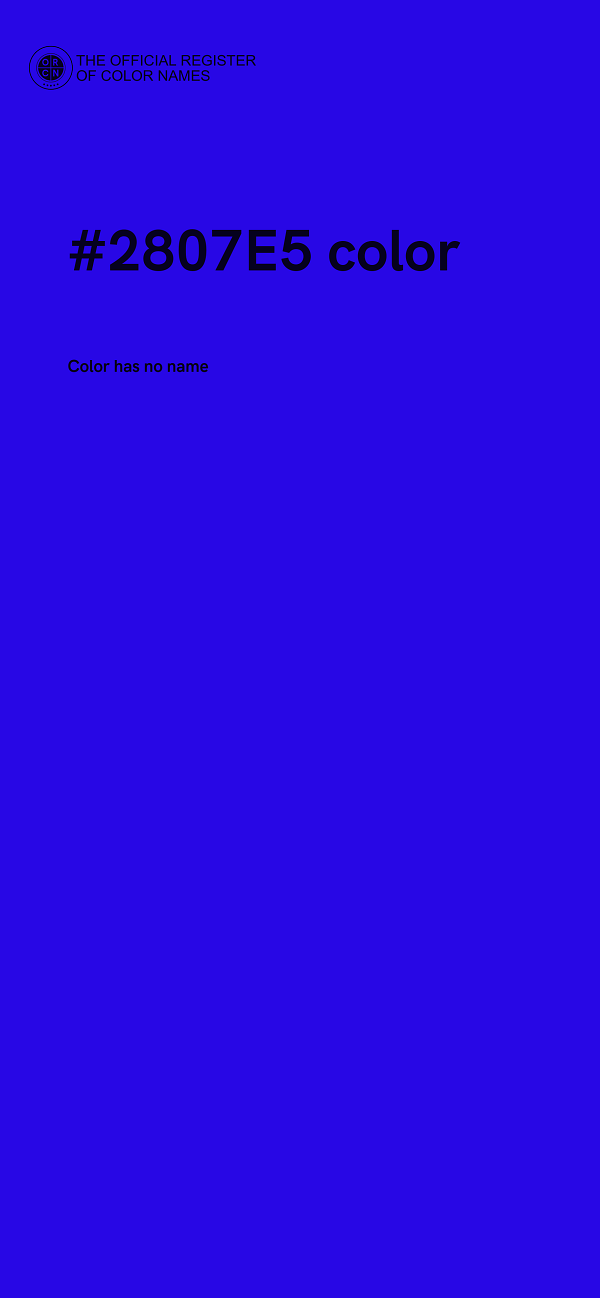 #2807E5 color image