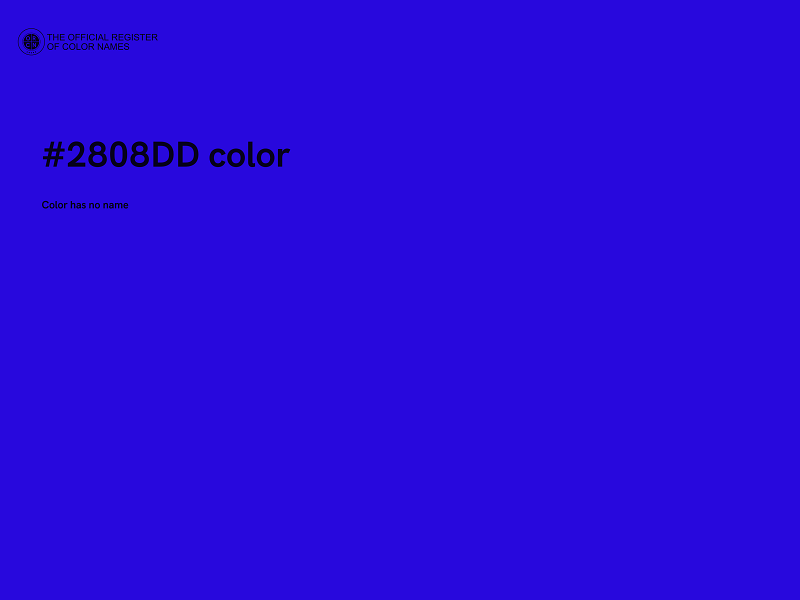#2808DD color image