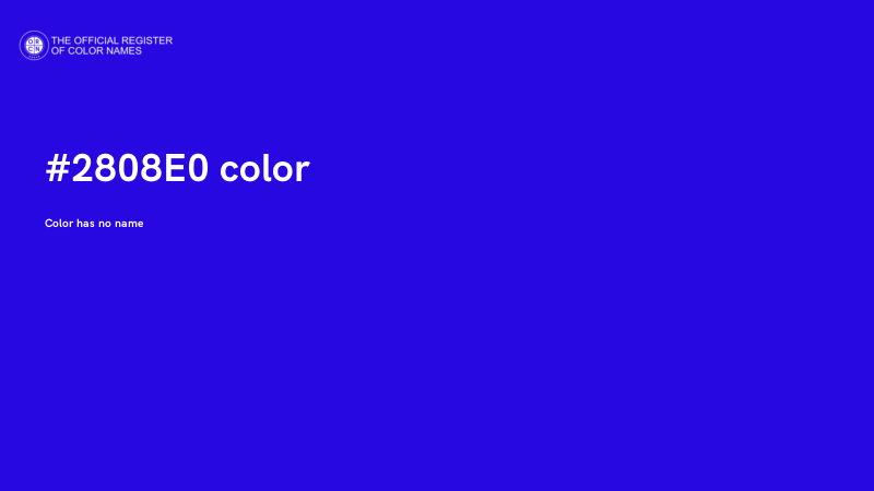 #2808E0 color image
